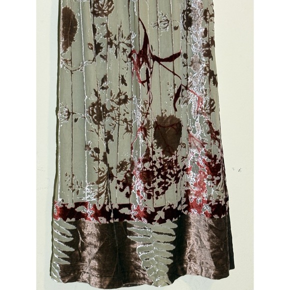 oilily womens S Skirt Maxi Burnout Velvet Fairycore Whimsygoth Swiftie - Picture 10 of 15